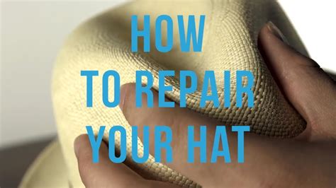 how to repair a straw hat